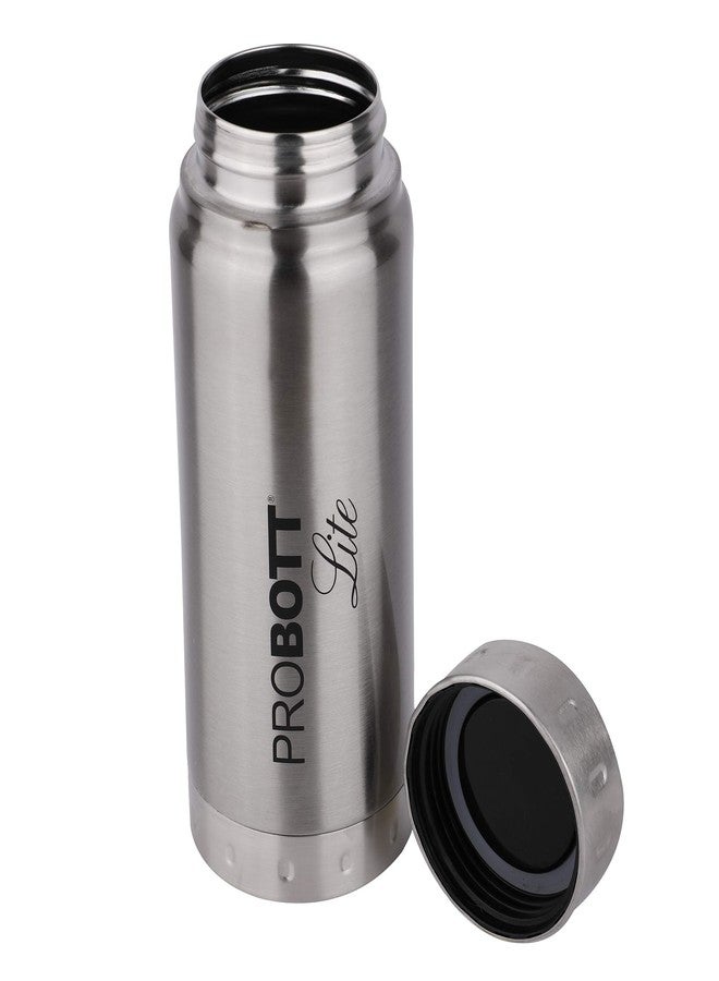 Probott Freeze 750ml Single Wall Stainless Steel Water Bottle 0.75 LTR Fridge Water Bottle, Adults, Silver | Leakproof | Freeze | Gym | Sports | Office | Home | Kitchen | Hiking | Treking | Travel - Image 2